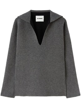 Jil Sander: Топ с воротником 