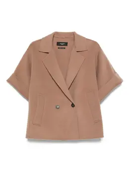 Max Mara: Пальто с коротким рукавом 