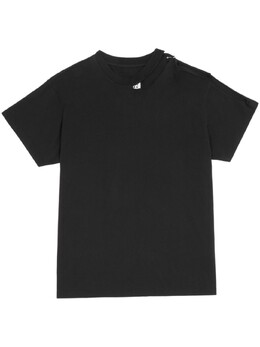 MM6 Maison Margiela: Чёрная футболка 
