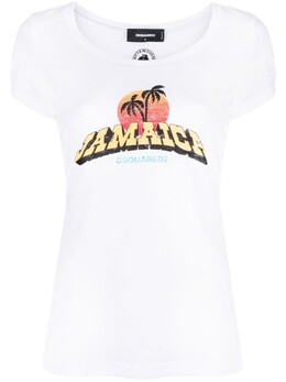 Dsquared2: Белая футболка 