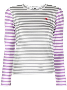 Comme Des Garçons Play: Серая футболка 