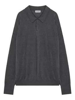 John Smedley: Поло с длинным рукавом 
