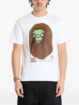 A BATHING APE®: Белая футболка 