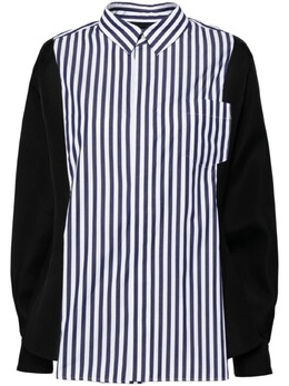 Sacai: Синяя рубашка 