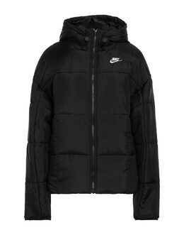 Nike: Чёрный пуховик 