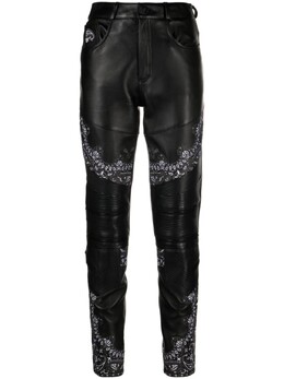 Philipp Plein: Кожаные брюки 