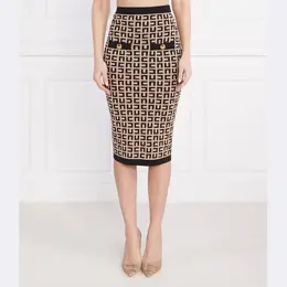 Elisabetta Franchi: Коричневая юбка 