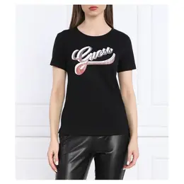GUESS: Чёрная футболка 