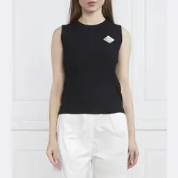 Armani Exchange: Чёрный топ 