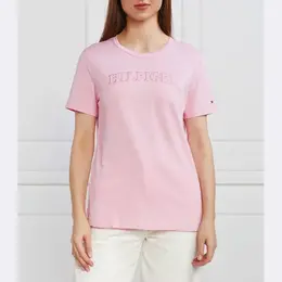 Tommy Hilfiger: Розовая футболка 