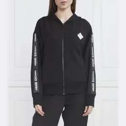 Armani Exchange: Чёрная толстовка 