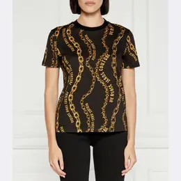 Versace: Обтягивающая футболка 