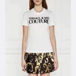 Versace: Обтягивающая футболка 