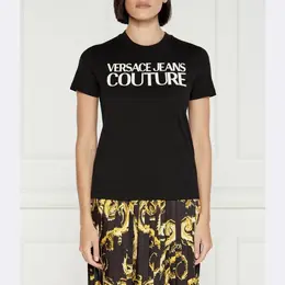 Versace: Обтягивающая футболка 