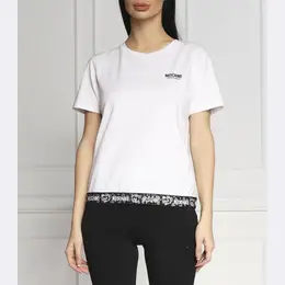 Moschino: Белая футболка 