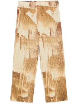 Homme Plissé Issey Miyake: Коричневые брюки 