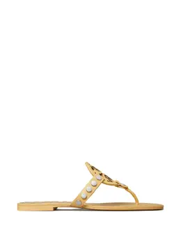 Tory Burch: Жёлтые сандалии  Miller