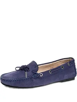 Tod's: Фиолетовые лоферы  Gommino
