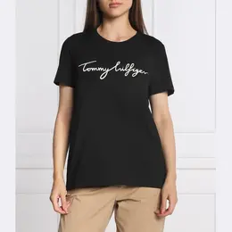 Tommy Hilfiger: Чёрная футболка 