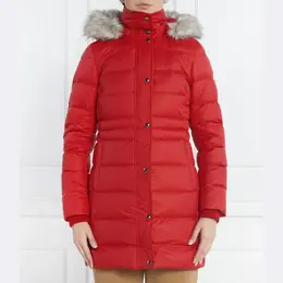 Tommy Hilfiger: Красный пуховик  Tyra