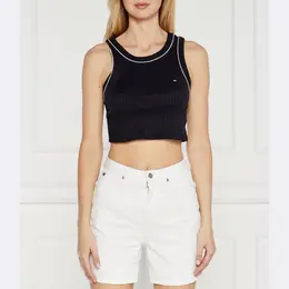 Tommy Hilfiger: Синий топ 