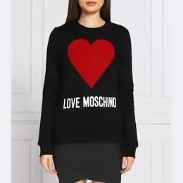 LOVE MOSCHINO: Чёрная толстовка 