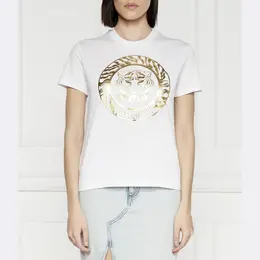 Just Cavalli: Белая футболка 