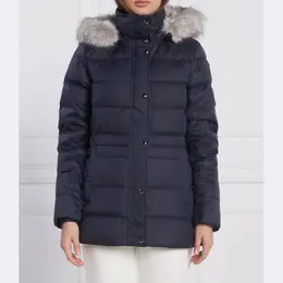 Tommy Hilfiger: Синий пуховик  Tyra