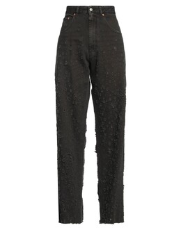 MM6 Maison Margiela: Чёрные джинсы 