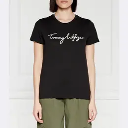 Tommy Hilfiger: Чёрная футболка 
