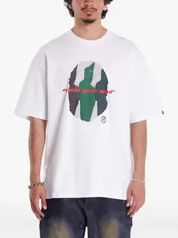 A BATHING APE®: Белая футболка 