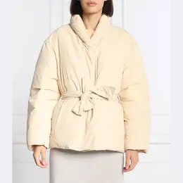 Calvin Klein: Бежевый пуховик 