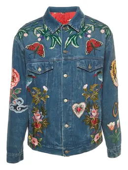 Gucci Pre-Owned: Куртка с растительным принтом 