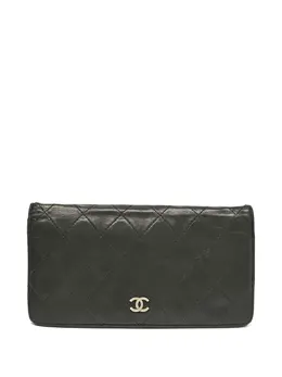 CHANEL Pre-Owned: Чёрный кошелёк 