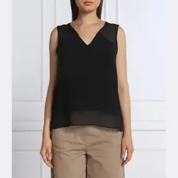 DKNY: Чёрная блуза 