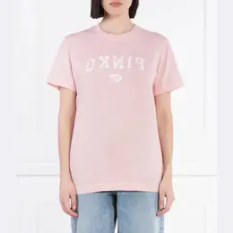 Pinko: Розовая футболка 
