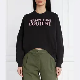 Versace: Чёрная толстовка 