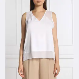 DKNY: Белая блуза 