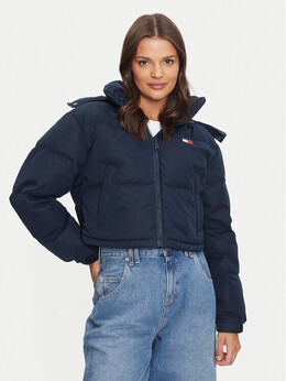 Tommy Jeans: Синий пуховик 