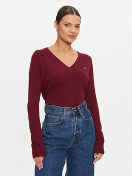 Tommy Jeans: Красный свитер 