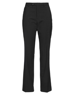 MM6 Maison Margiela: Чёрные брюки 