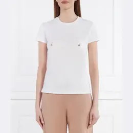 Elisabetta Franchi: Обтягивающая футболка 