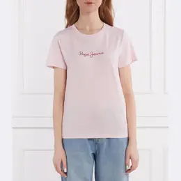 Pepe Jeans London: Розовая футболка 