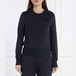 Armani Exchange: Синяя толстовка 
