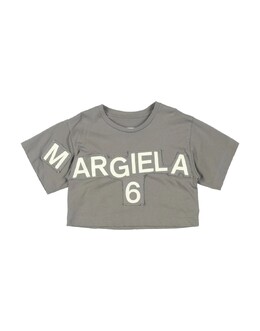 MM6 Maison Margiela: Серая футболка 