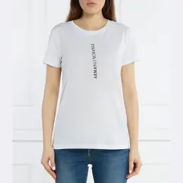 Armani Exchange: Белая футболка 