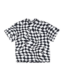 MM6 Maison Margiela: Чёрная футболка 