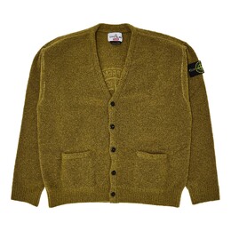 Supreme: Зелёный кардиган  Stone Island