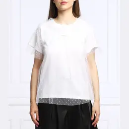 Red Valentino: Белая футболка 
