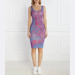 Versace: Синее платье 